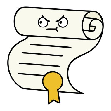 bir sözleşmenin sevimli çizgi