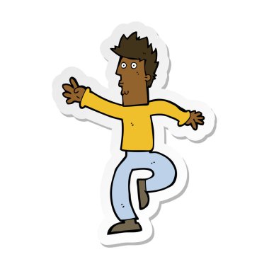 bir çizgi film acil adam etiketi