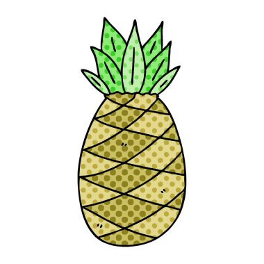 ilginç çizgi roman tarzı çizgi film ananas