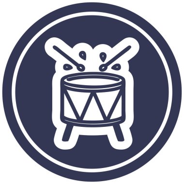 dayak davul dairesel simgesi