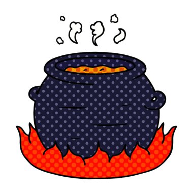 çizgi film doodle güveç tencere