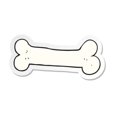 bir çizgi film kemiğin etiket