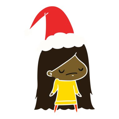 Noel karikatür kawaii kız