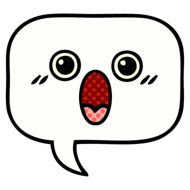 çizgi roman tarzı karikatür konuşma balonu