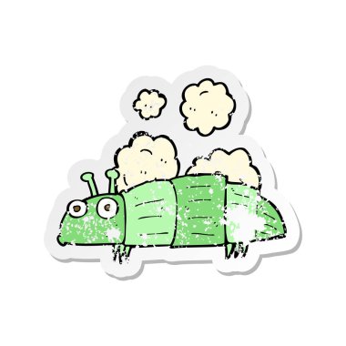 çizgi film hatanın Retro sıkıntılı etiket