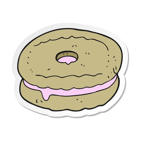 Etiqueta de um biscoito de desenho animado —  Vetores de Stock