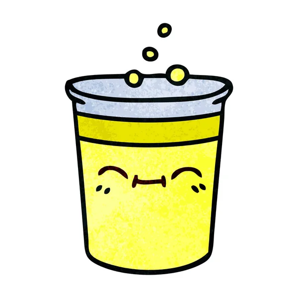Skurrile handgezeichnete Cartoon-Tasse Limonade — Stockvektor