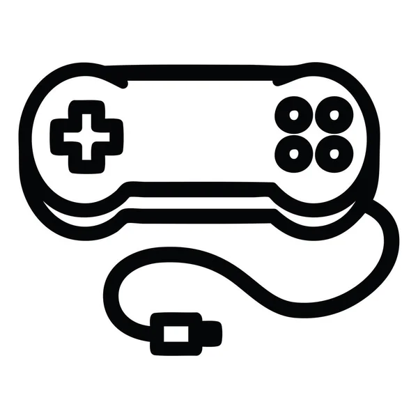 Símbolo Del Icono Del Controlador Juego Consola — Vector de stock