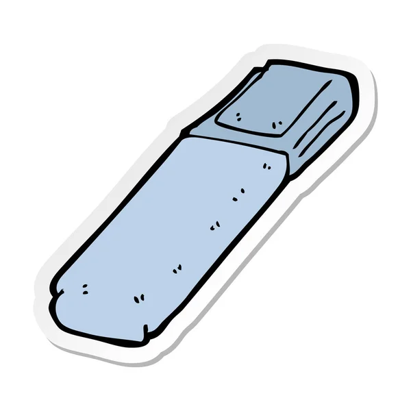 Sticker Cartoon Highlighter Pen — Stock Vector