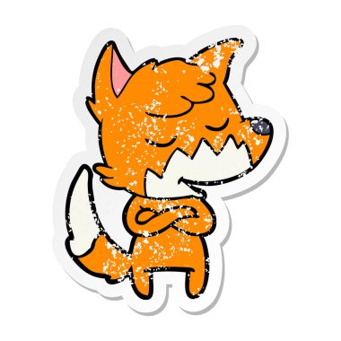 bir dostu karikatür Fox sıkıntılı etiket