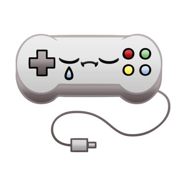 Degrade gölgeli karikatür oyun kontrol