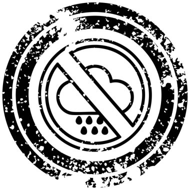 hiçbir kötü hava sıkıntılı simgesi