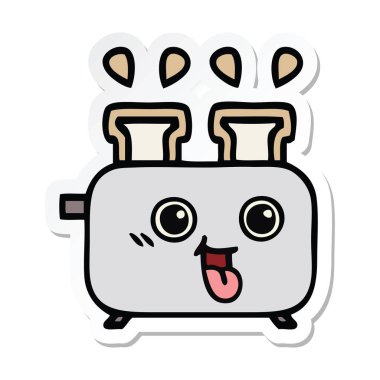 sevimli çizgi dolusu etiket