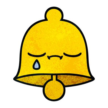 Retro grunge doku karikatür çan