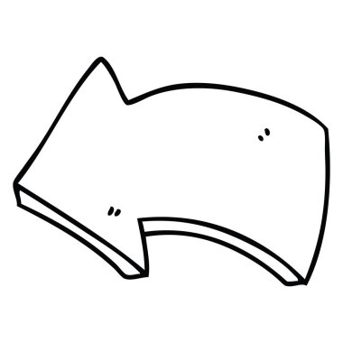 çizim için ilginç karikatür oku