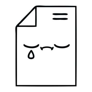 bir parça kağıt çizim karikatür 