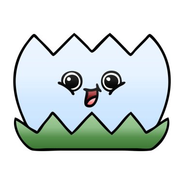 bir su lilly degrade gölgeli karikatür 