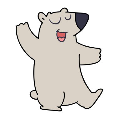 ilginç el çizilmiş karikatür wombat