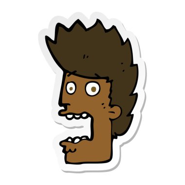 bir karikatür dostum dehşete etiket