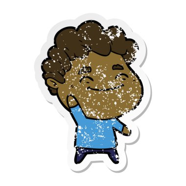 bir çizgi film dostu adamın sıkıntılı etiket