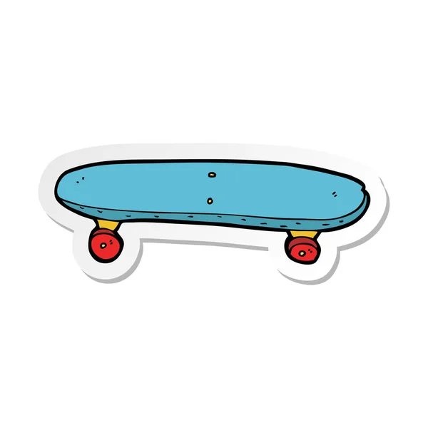 Etiqueta Skate Desenho Animado — Vetor de Stock