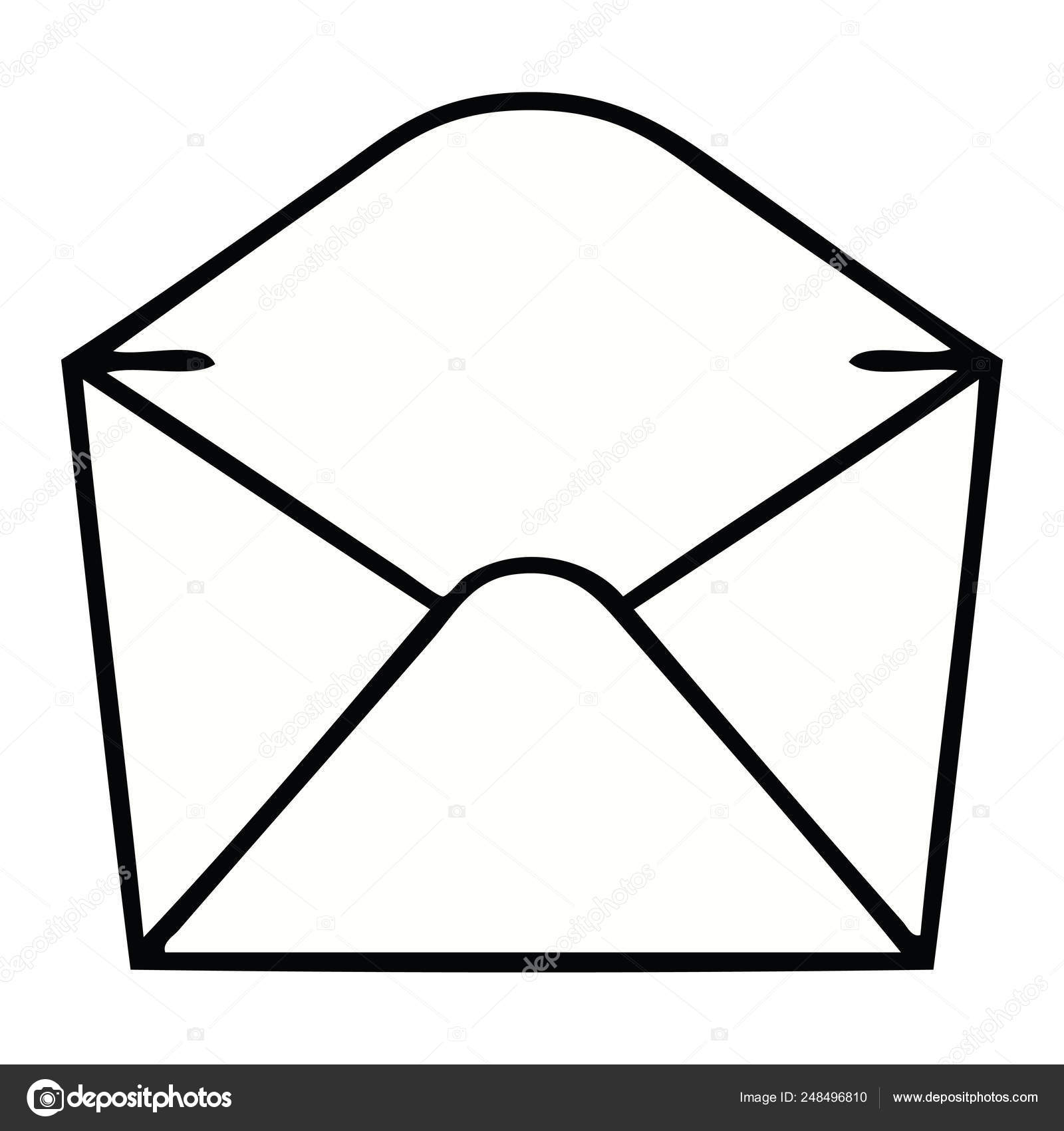 Hand Drawn Quirky Cartoon Envelope Stock Vector Image by ©lineartestpilot  #248496810