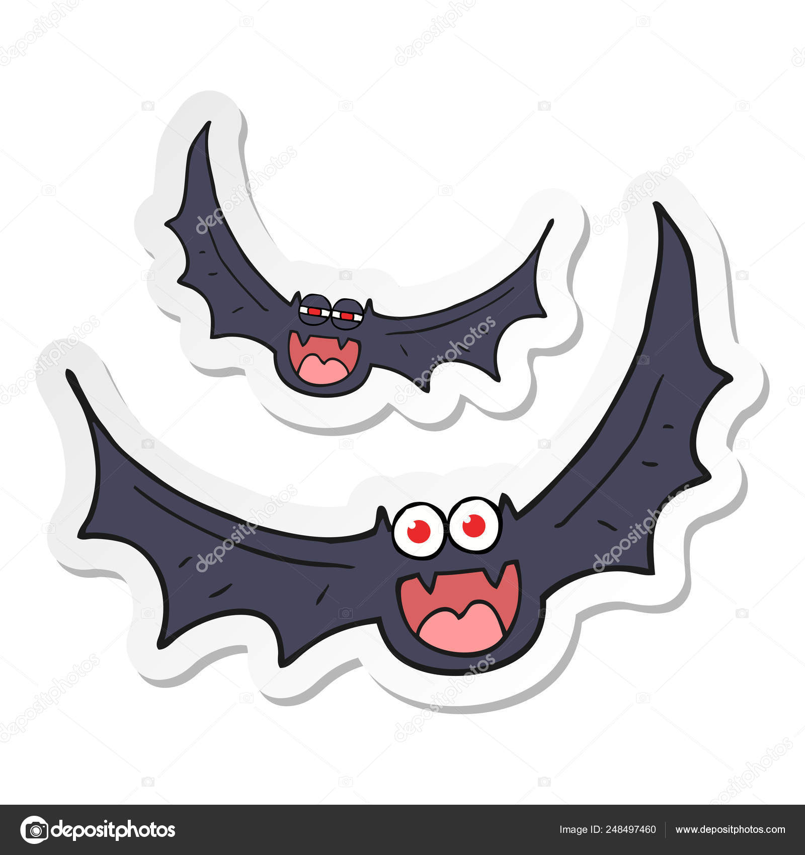 Close de desenho de morcego assustador de halloween