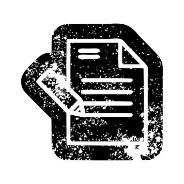 Belge sıkıntılı simgesi simgesini yazma