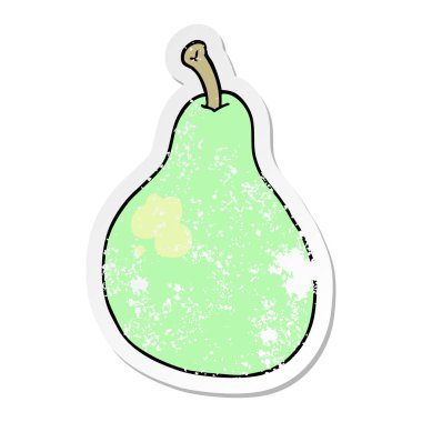 bir çizgi film armut sıkıntılı etiket