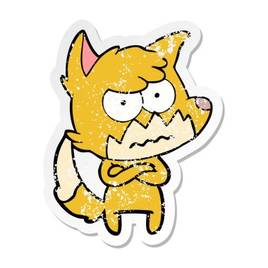 bir karikatür sıkıntılı etiket fox rahatsız