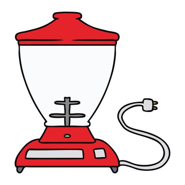 elle çizilmiş karikatür doodle gıda blender