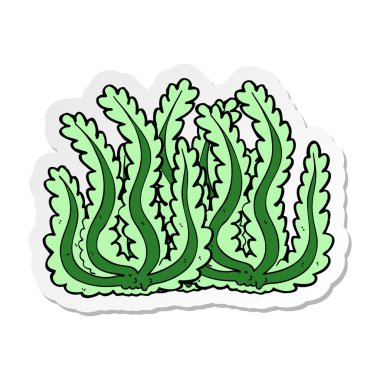 etiket bir karikatür yosun