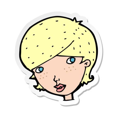 bir çizgi film dostu kadının etiket