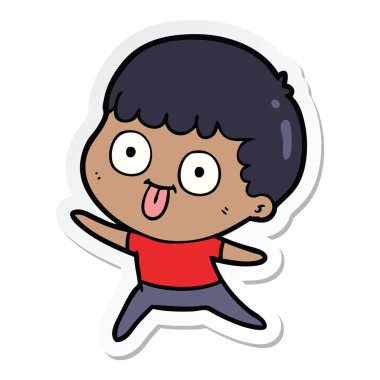 dik bir çizgi film adamın etiket