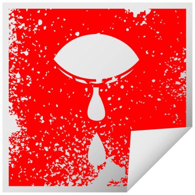 ağlayan göz etiket sembolü peeling sıkıntılı Meydanı