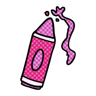 elle çizilmiş karikatür doodle pembe pastel boya