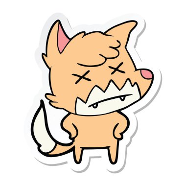 etiket karikatür ölü tilki