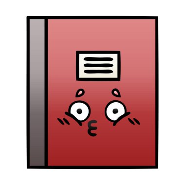 Notebook degrade gölgeli çizgi film