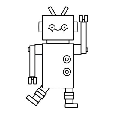 çizgi çizme çizgi film robot