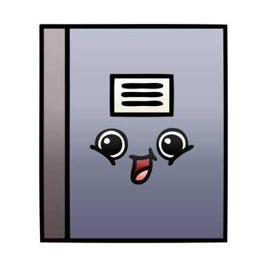 Notebook degrade gölgeli çizgi film