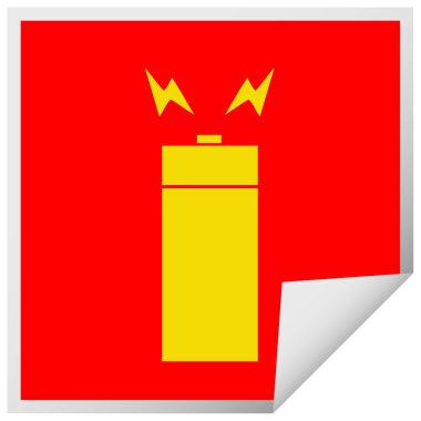 etiket karikatür eski pil peeling Meydanı