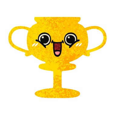 Retro illüstrasyon tarzı çizgi film Ödülü