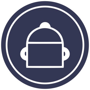 pişirme tencere dairesel simgesi simgesi