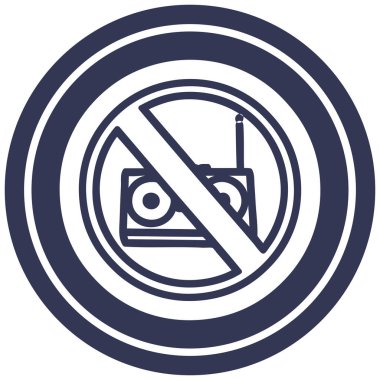 Müzik yuvarlak simge yok