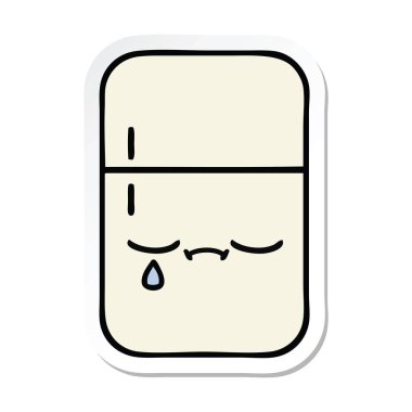 sevimli çizgi buzdolabı dondurucu etiket