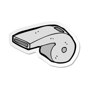 bir çizgi film ıslık etiket