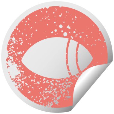 sıkıntılı dairesel peeling etiket sembolü göz için bir si arıyorum