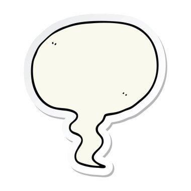 bir karikatür konuşma balonu etiket