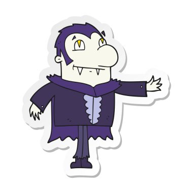 bir çizgi film vampir etiket