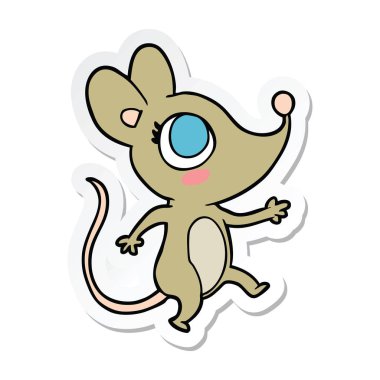 bir çizgi film fare etiket